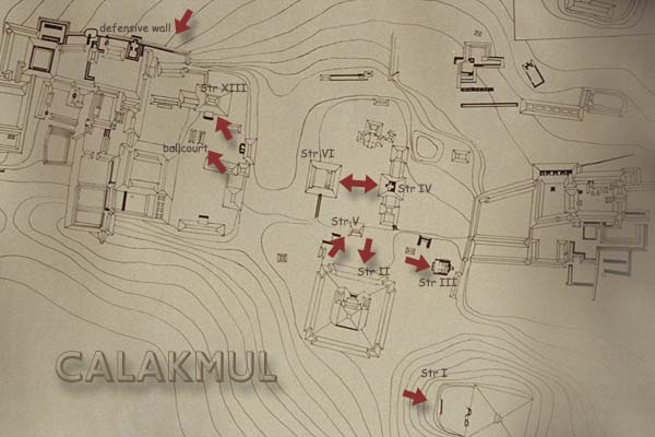 Map of Calakmul
