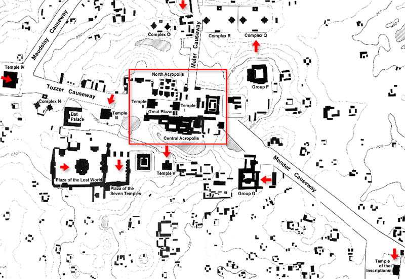 Wm Coe, Tikal Map