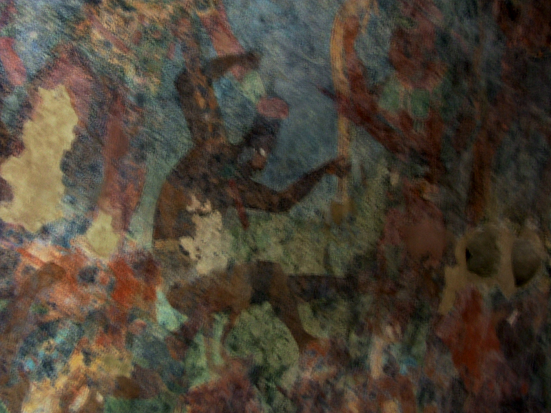 Bonampak Room 2 murals depicting a battle scene