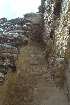 Additional view of debris and masonry in Room 3