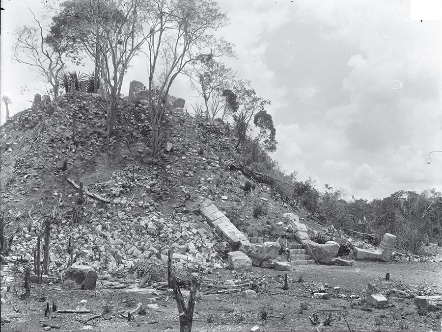Maudslay’s 1889 photograph of the Ossuary
