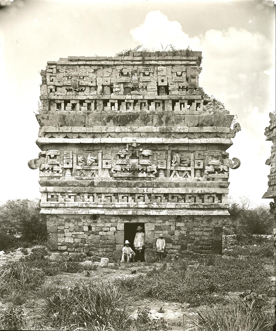 Maudslay’s 1889 photo of La Iglasia at Chichen Itza