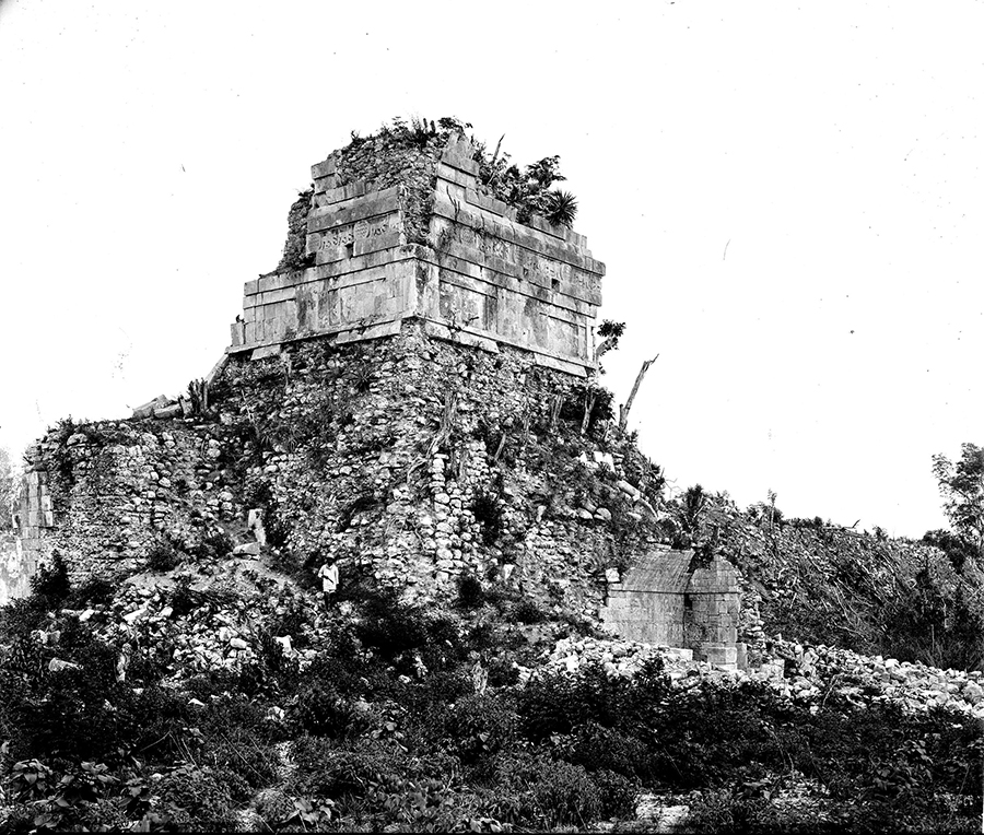 1889 photo of Jaguar Temple &alt; Sculptured Chamber