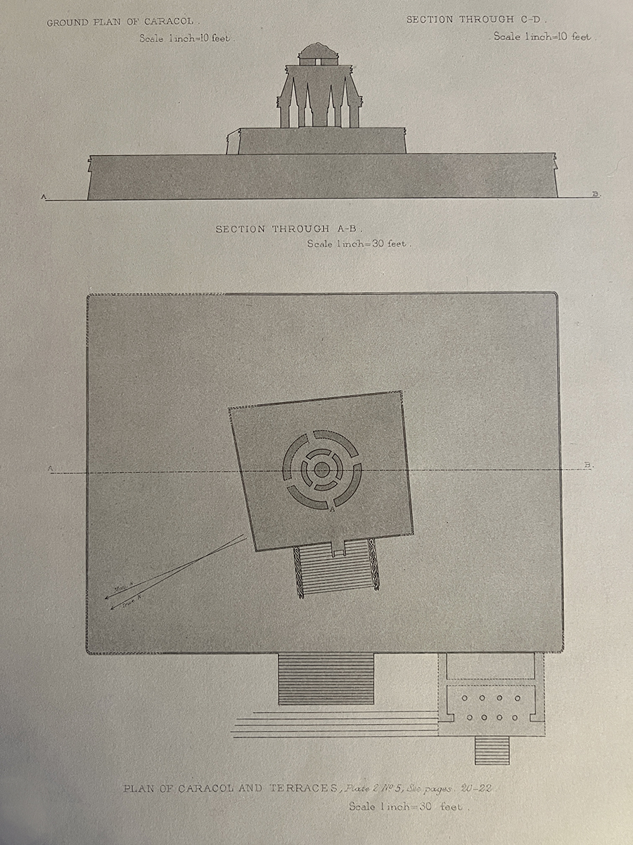 Alfred Maudslay’s 1889 Diagram of El Caracol