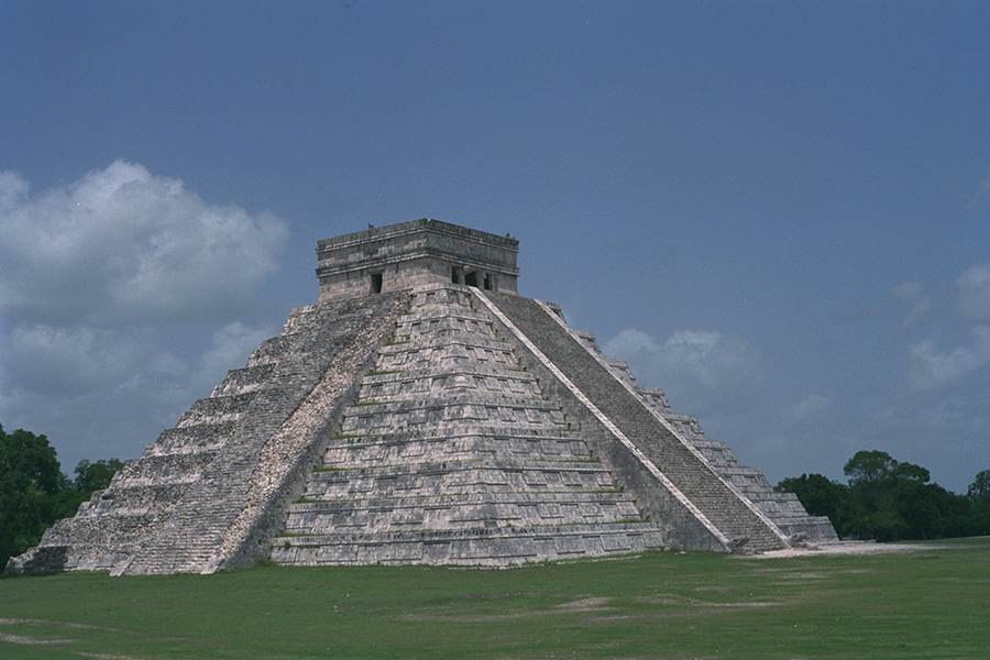 Modern photo of El Castillo as seen from the south east