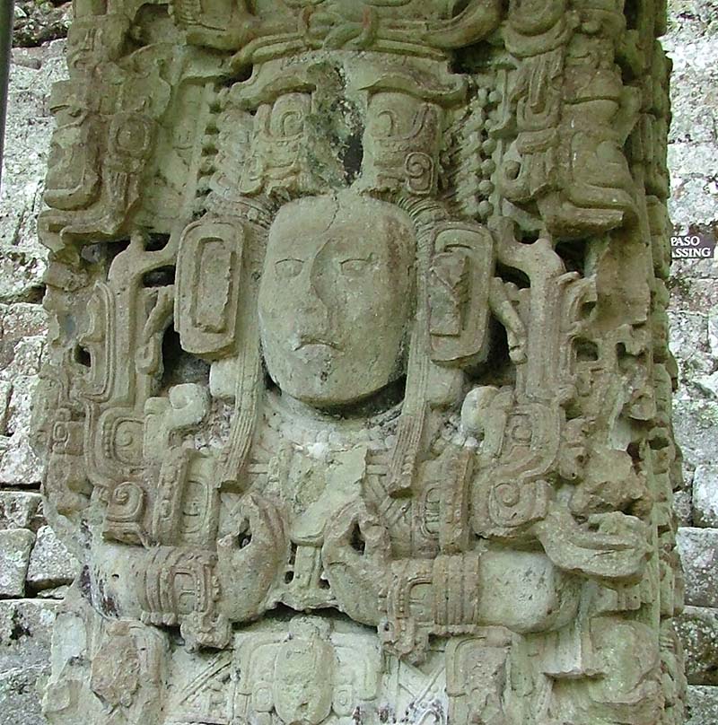 Photo of Smote Shell's face and hands, Stela N