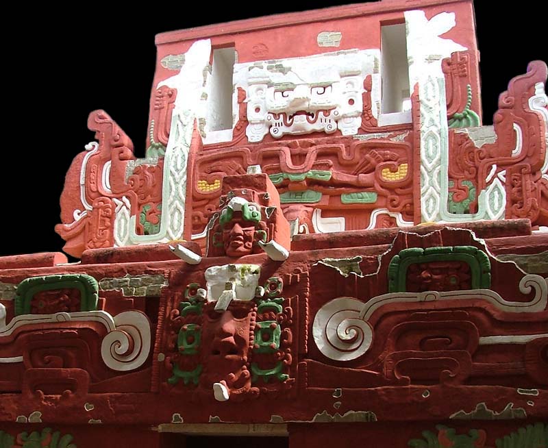 Upper details of Rosalila Temple