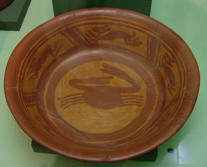 Crab plate from Village of Copan Archaeology Museum