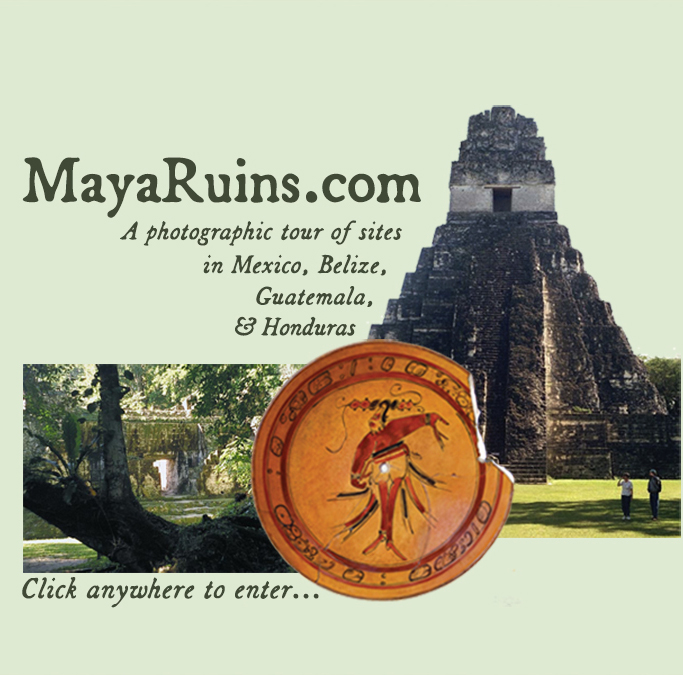 Clickable MayaRuins.com homepage graphic