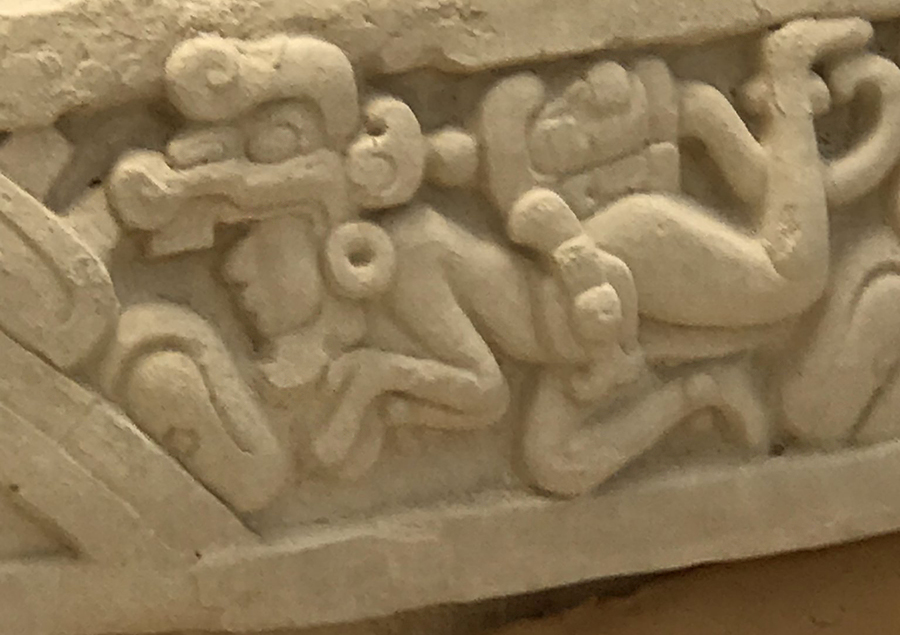 Popol Vuh Panel showing Hero Twin Hunahpu