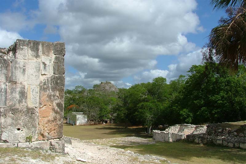 View toward the Great Teocalis (Structure 1B2)