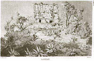 Catherwood engraving: Labna, El Mirador