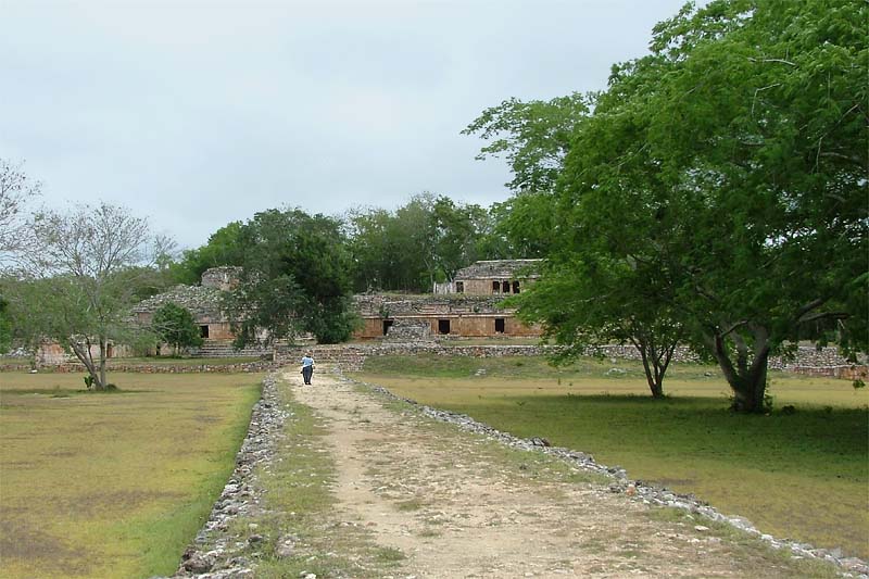 The ceremonial White Road (Sacbe) connecting the Labna palace throne room to the Mirador Complex