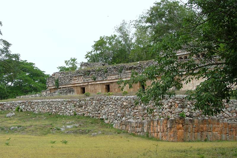 The massive Palace platform at Labna viewed from the southeast perspective