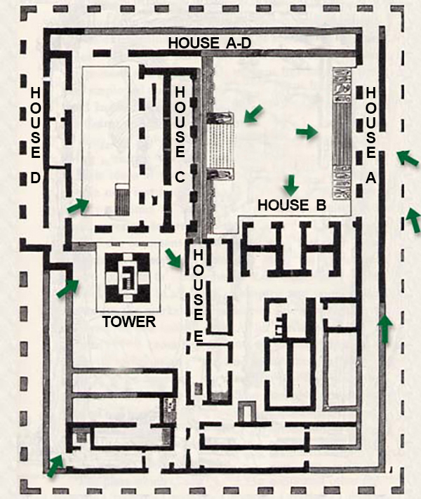 Clickable map of Palenque Palace