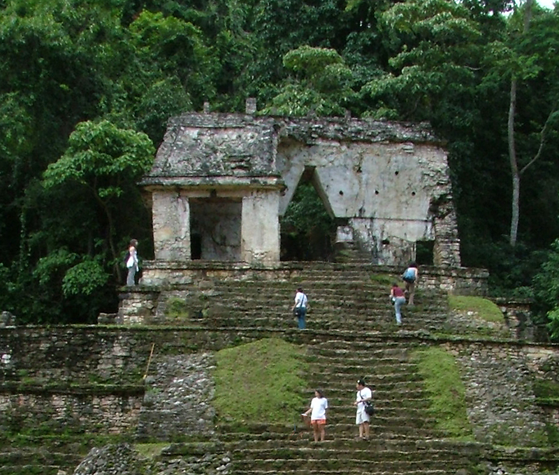 View of Temple of the Skull piers