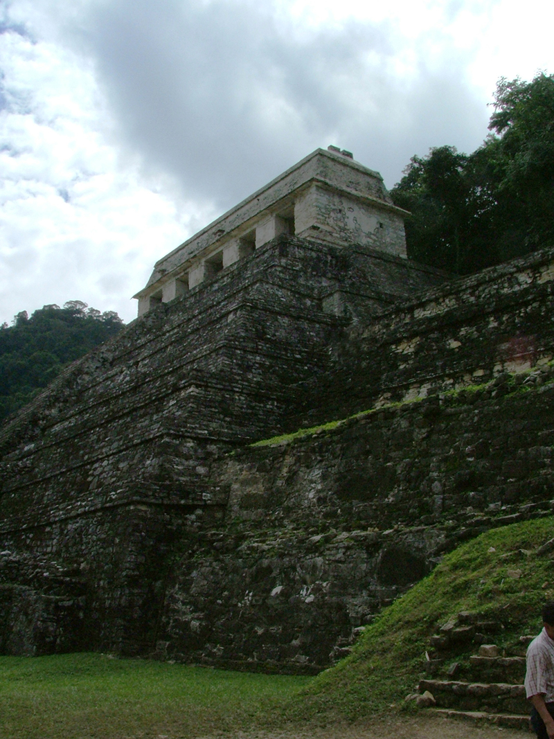 Palenque: Temple of the Inscriptions upward view