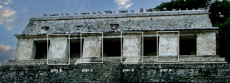 Decorated Pilasters, Temple of the Inscriptions