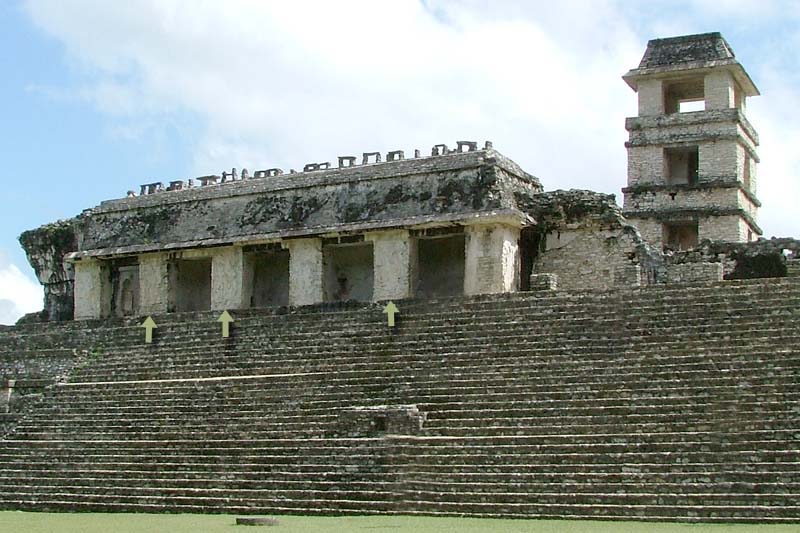 The Western front of House D, Palace of Palenque
