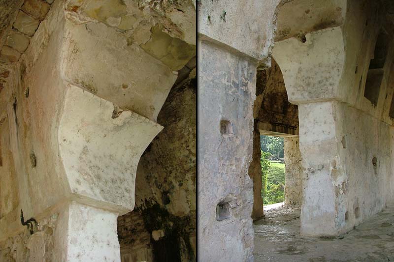 Palenque Palace House A architectural construction details