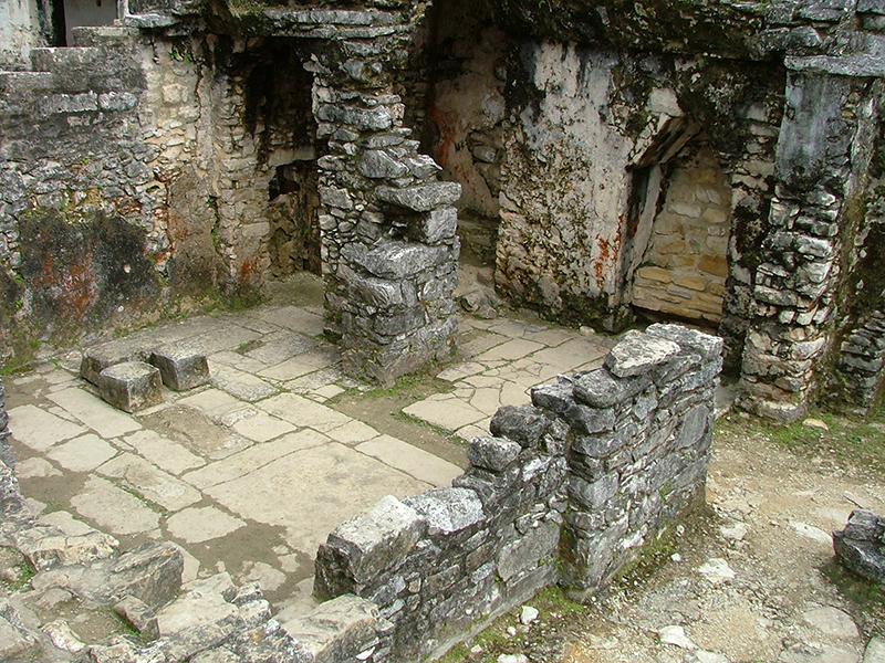 Ancient sweat bath at Palenque used for ritual cleansing