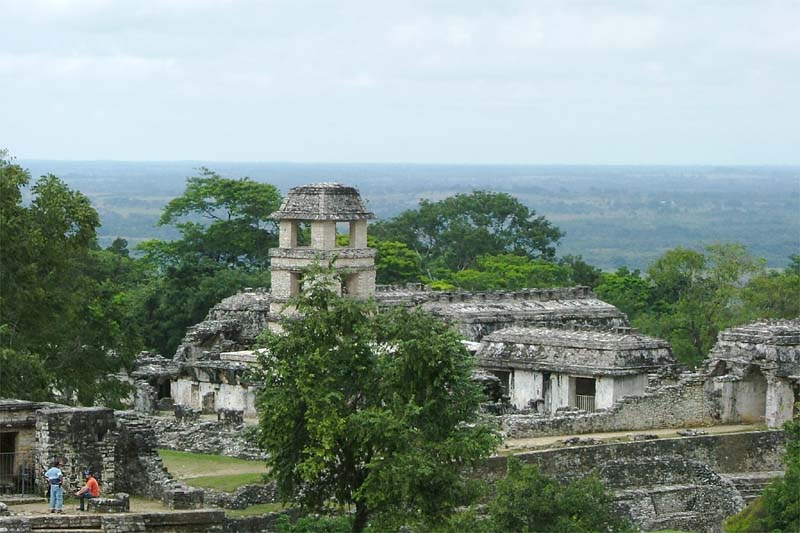 View of the coastal plain from Palenque