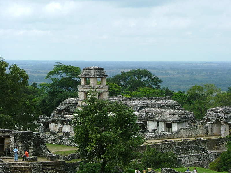 The Palace Tower seen from the Temple of the Sun