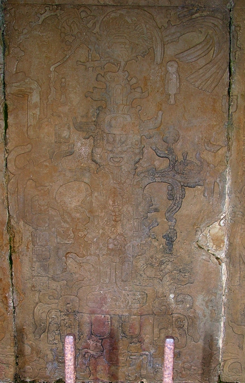 Detail of central world tree formed by maize plant