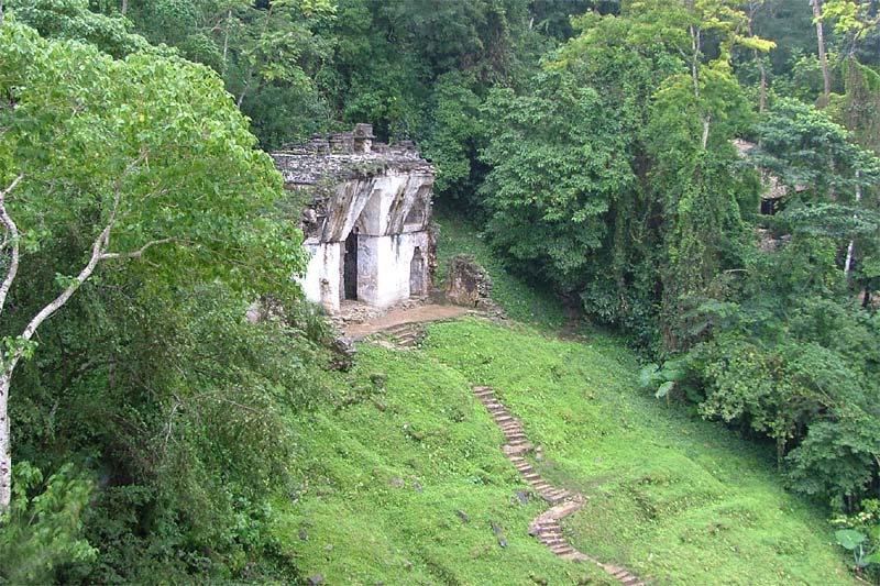 Temple of the Foliated Cross from atop Temple of the Cross