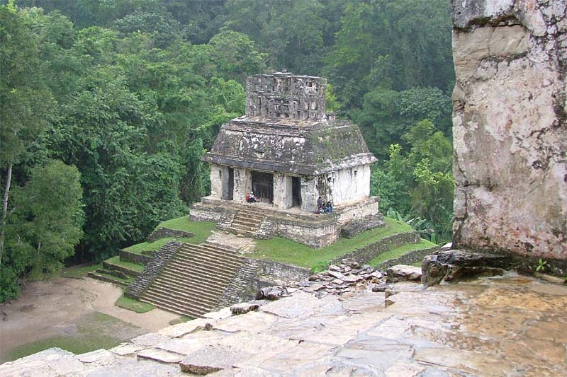 Looking down on the Temple of the Sun