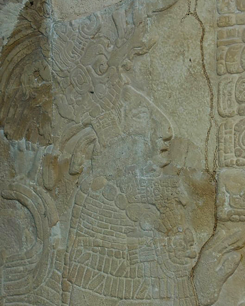 Close-up of Chan-Bahlum