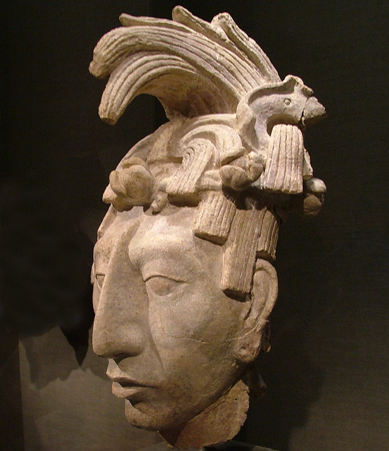 Modeled stucco head of Pakal the Great, discovered under his sarcophagus