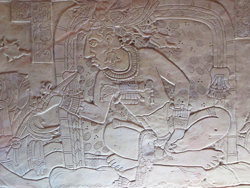 Portrait of Pakal from Temple XIX platform