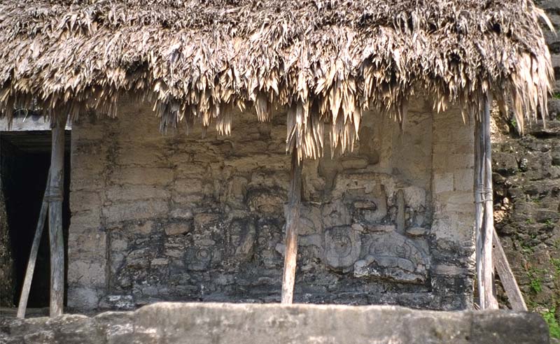 Stucco entrance to Temple 5D-33-2nd