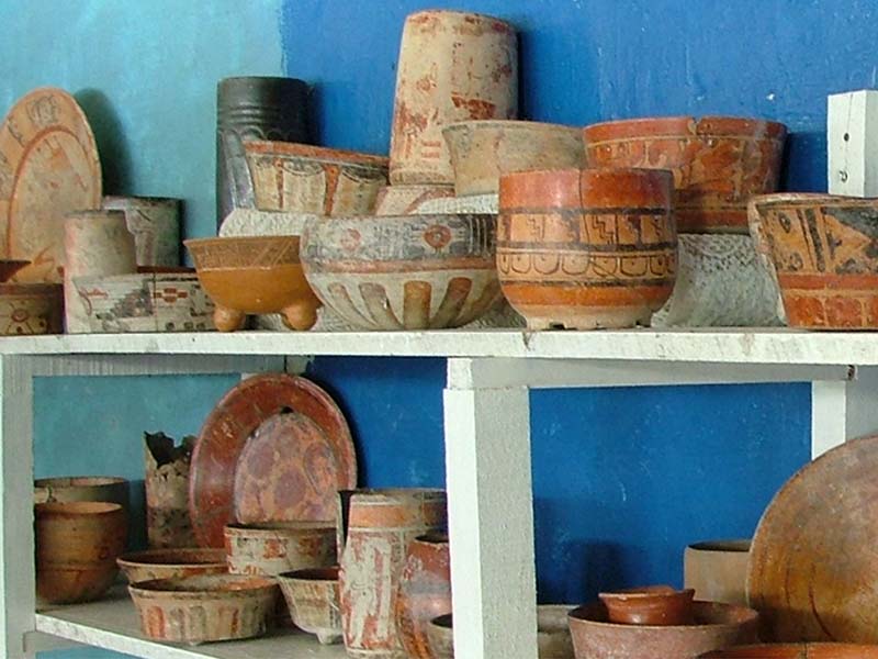 Pot from El Chiclero Pottery Museum