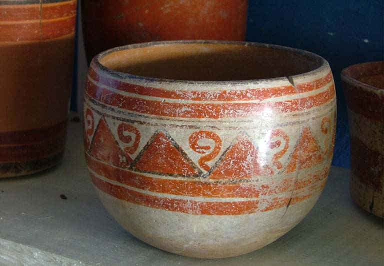 Pot from El Chiclero Pottery Museum
