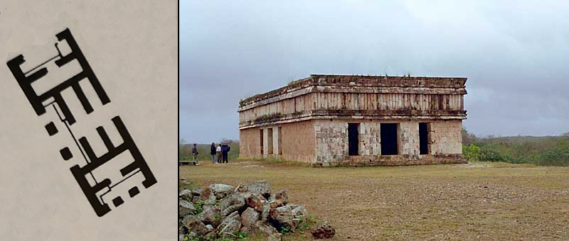 House of the Turtles with diagram of its internal rooms