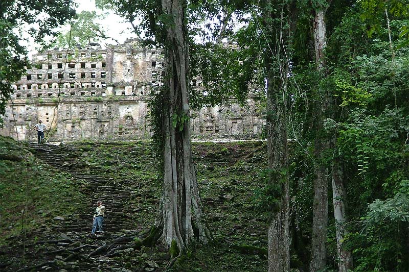 Final view of the frieze and roofcomb of Structure 33
