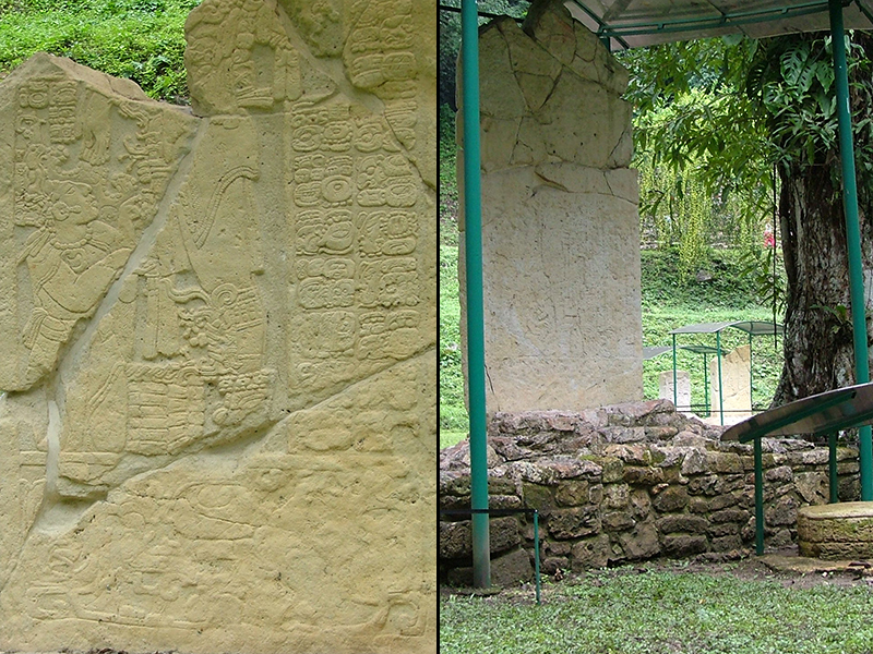 Composite view of Stela 3 showing both sides