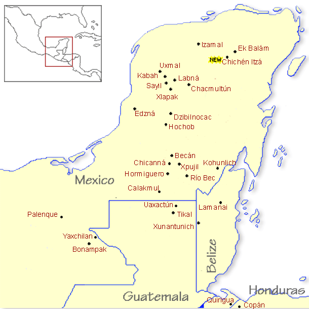 Archaeological Map of the Yucatán Peninsula